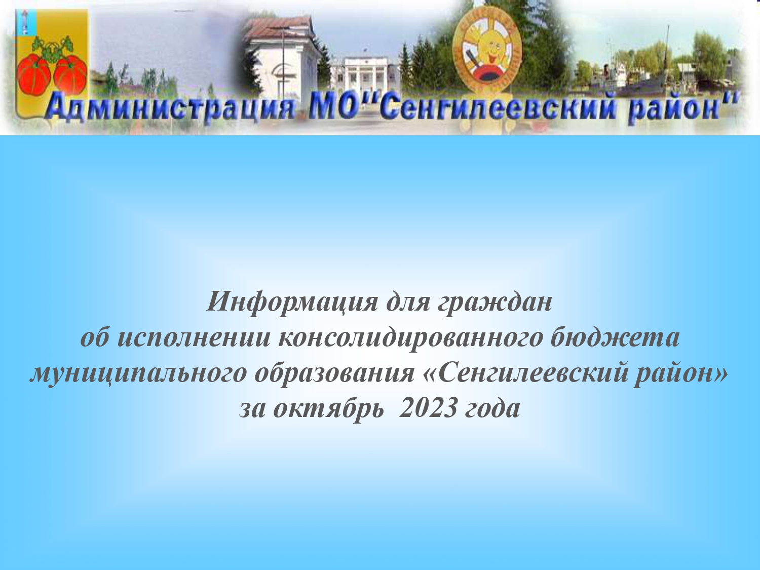 Бюджет для граждан Исполнение консолидированного бюджета за октябрь 2023г..